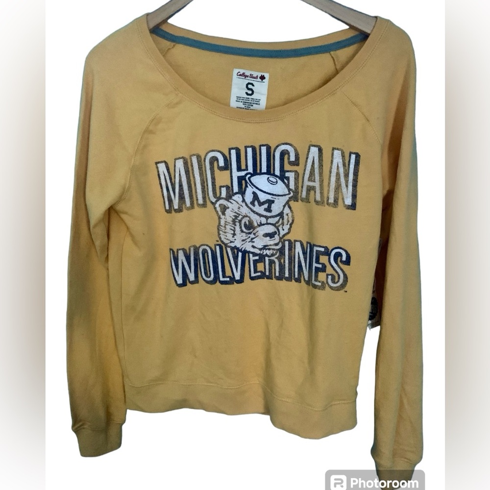 College Vault Michigan Wolverines Y2K American Eagle Long Sleeve T-Shirt NWT S